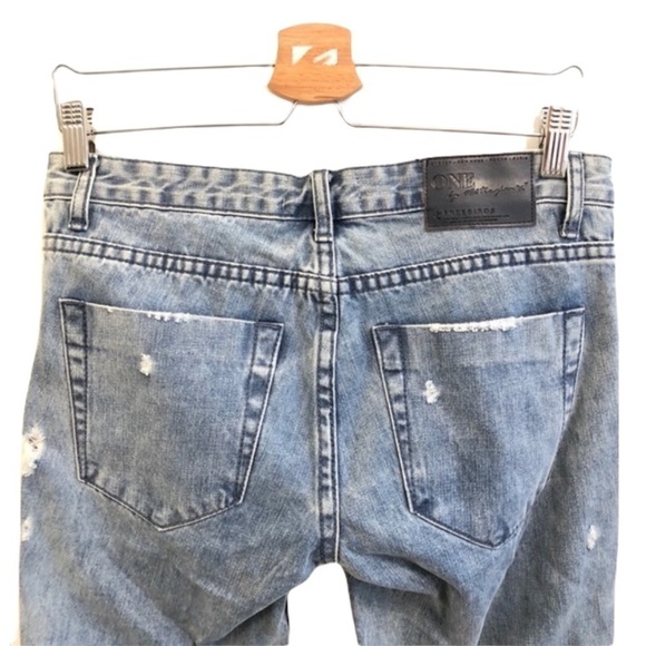 One Teaspoon Freebirds Distressed Crop Jean 25 - Picture 6 of 10